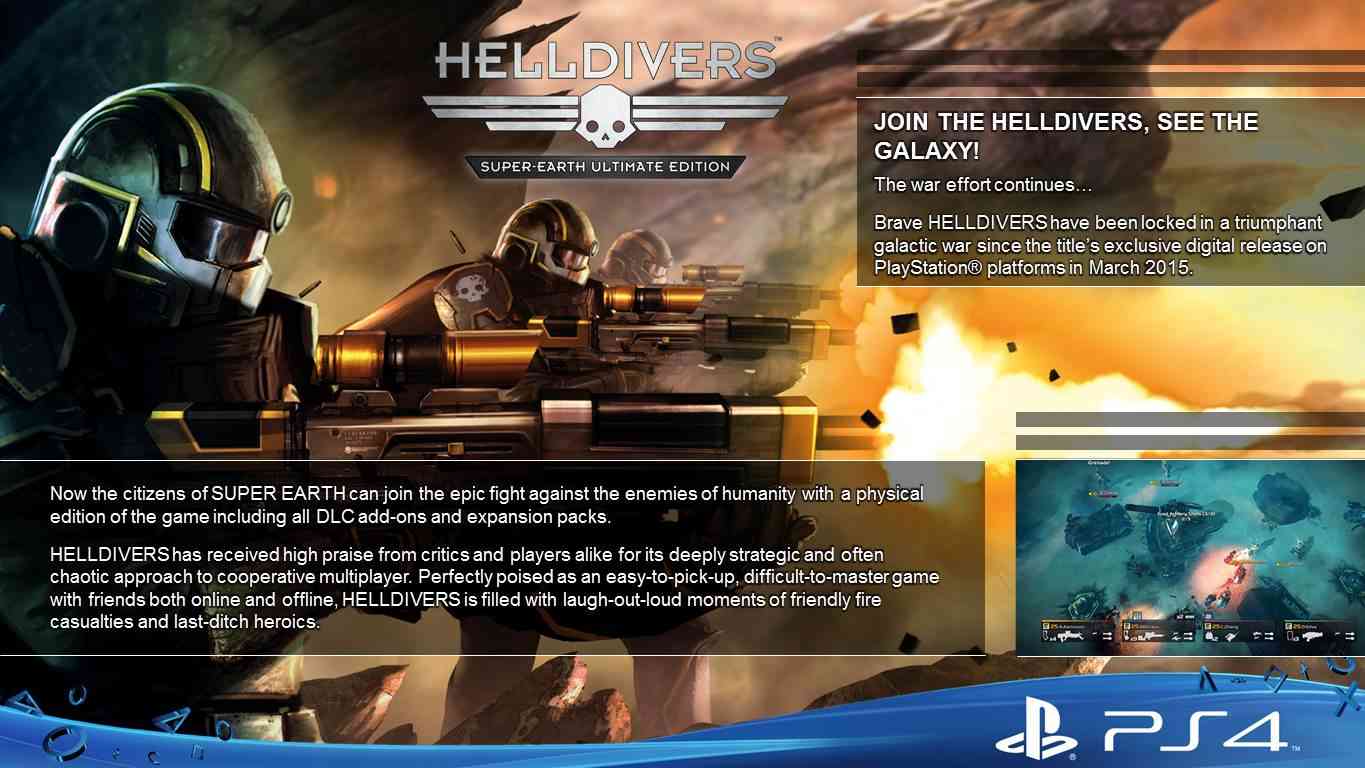 Helldivers Super Earth Ultimate Edition Set To Launch August Th