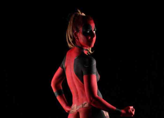 This Super Sexy Collection of Super Hero Body Paint 