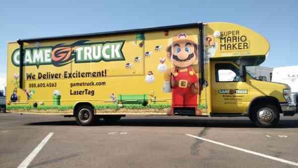 Super Mario maker gametruck