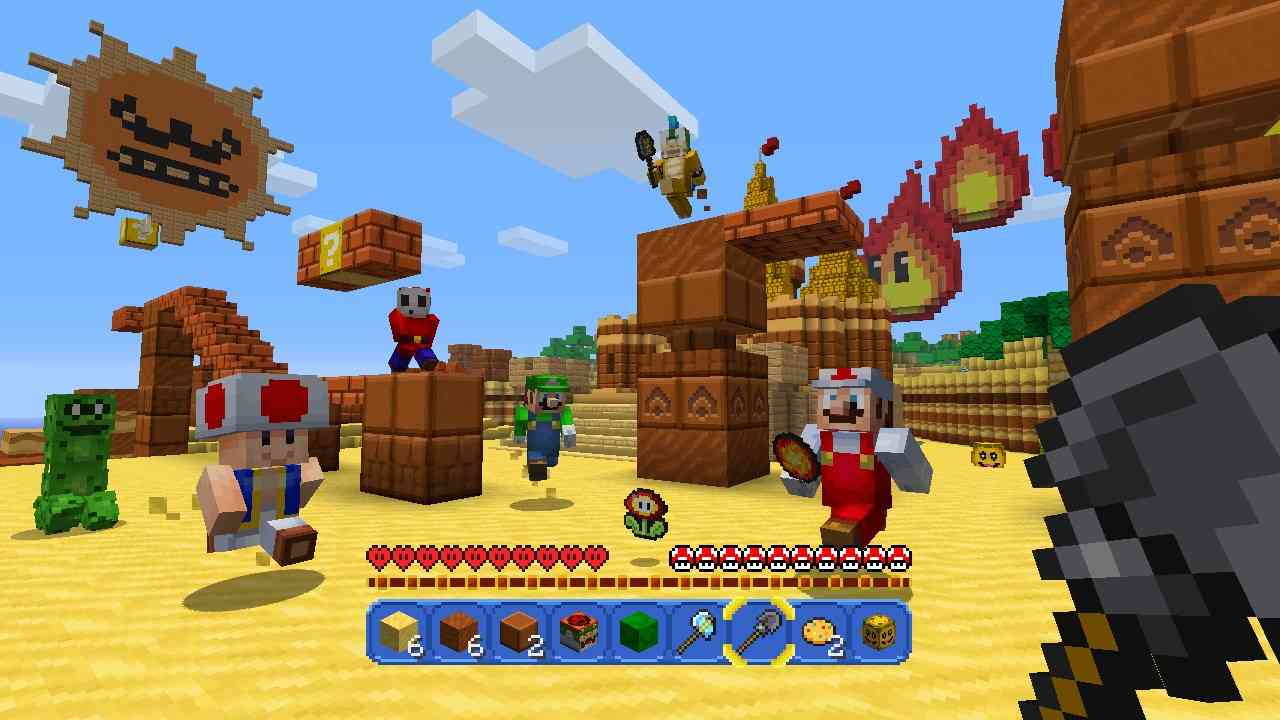 Minecraft Wii U Now In Stores Including Mario Mash Up Pack
