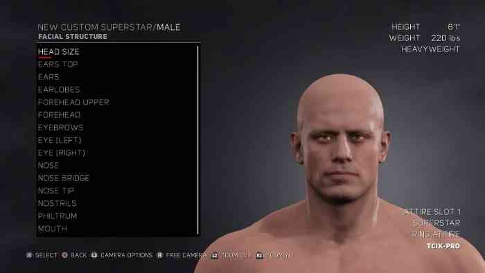 what takes my face in wwe 2k 17