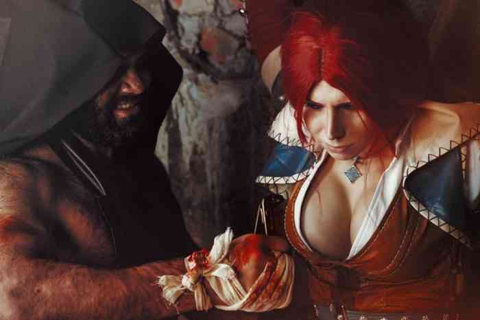 Sexy triss cosplay