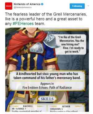 Nintendo of America's Twitter Account Either Leaked a New Fire Emblem