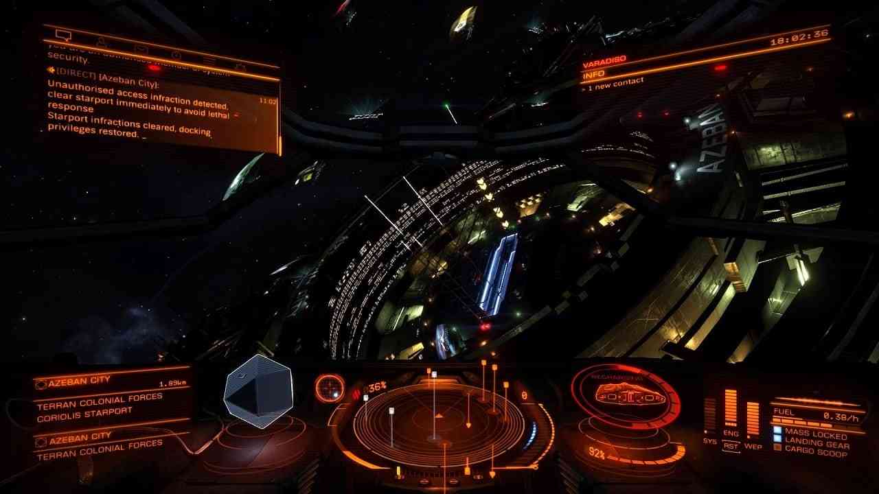 elite dangerous space travel