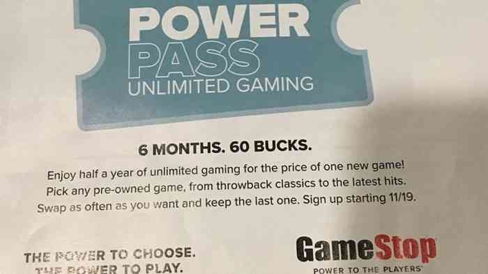GameStop Power Pass Program