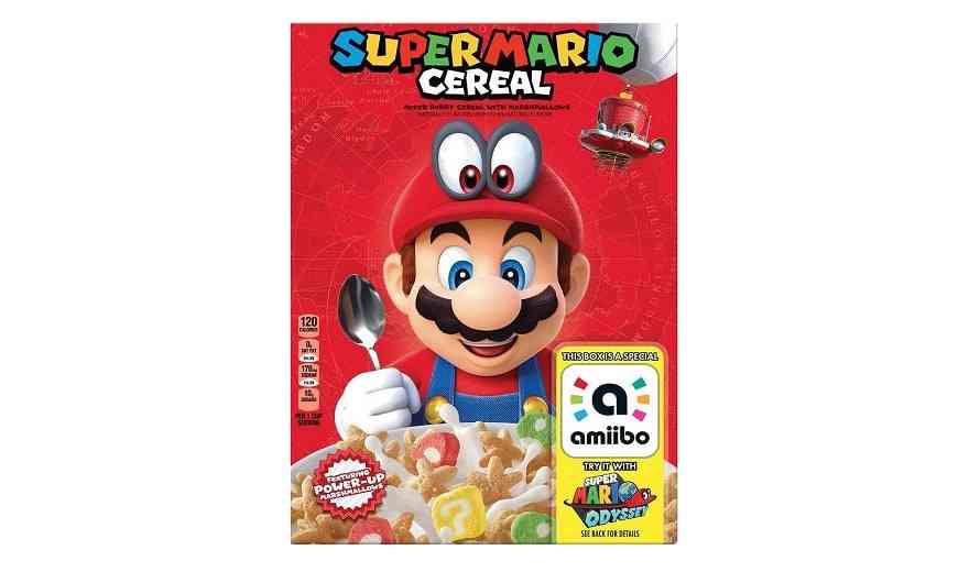 super mario amiibo cereal