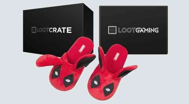 loot crate deadpool slippers