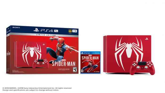 Limited Edition Marvel’s Spider-Man PlayStation 4 Pro bundle PS4 Pros
