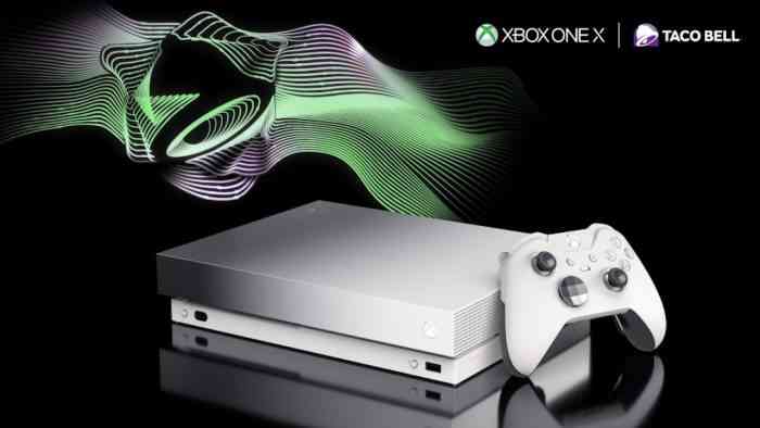 Taco Bell Xbox One X Platinum Limited Edition