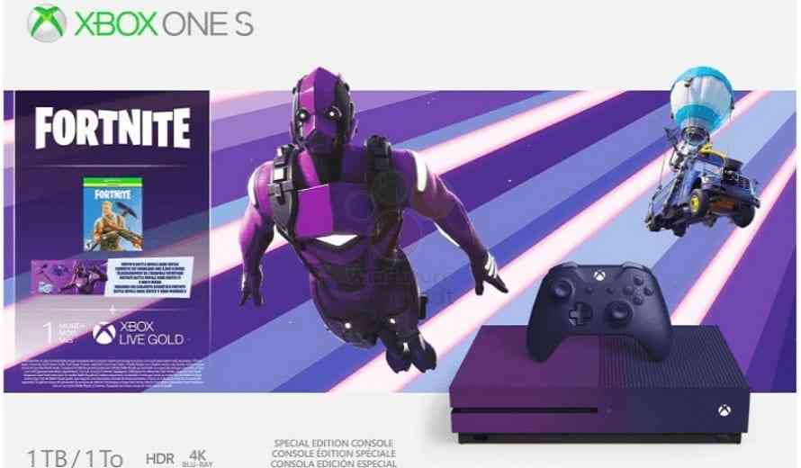 Purple Fortnite Xbox One S Appears on WinFuture - 890 x 520 jpeg 68kB