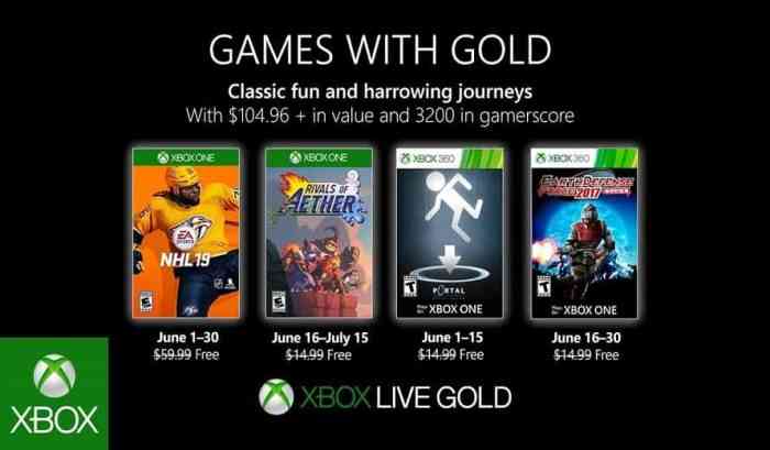 Xbox Games with Gold June