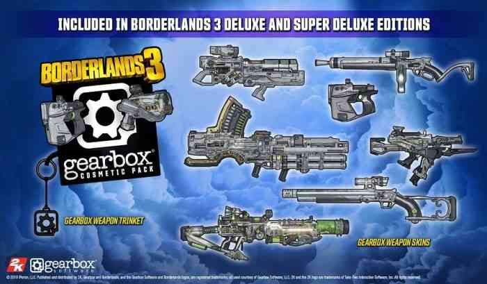 Borderlands 3 Deluxe Edition Bonuses