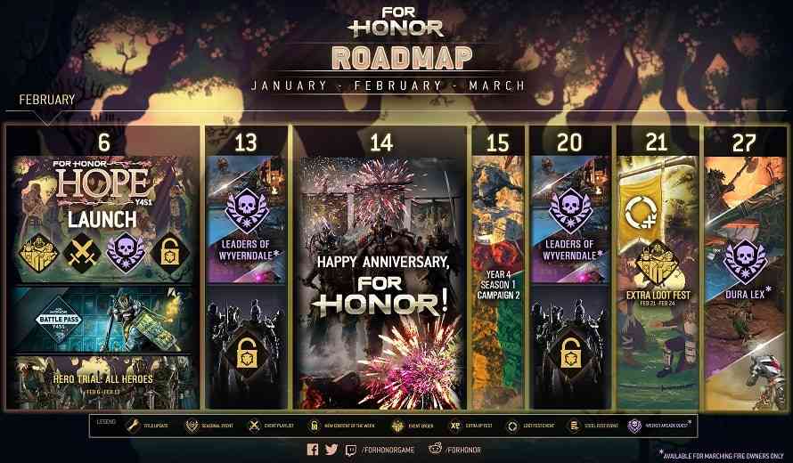 For Honor Year 4 Begins, February Roadmap Revealed COGconnected