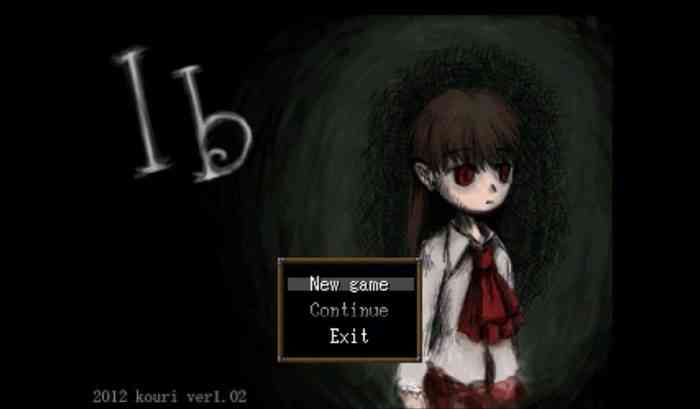 Ib horror game title screen