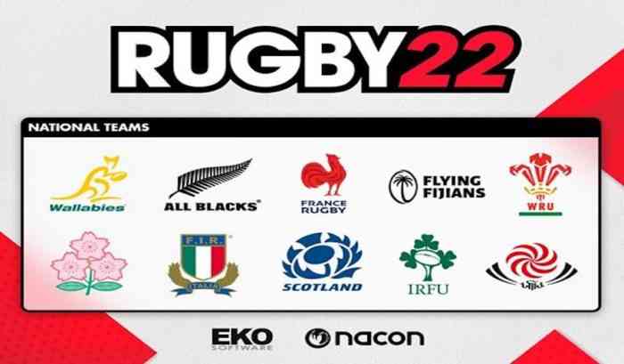 Teams for Rugby 22