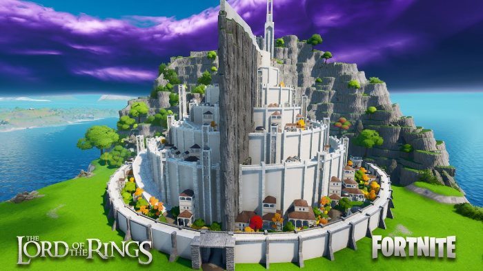 fortnite teases lord of the rings crossover helms deep sand castle