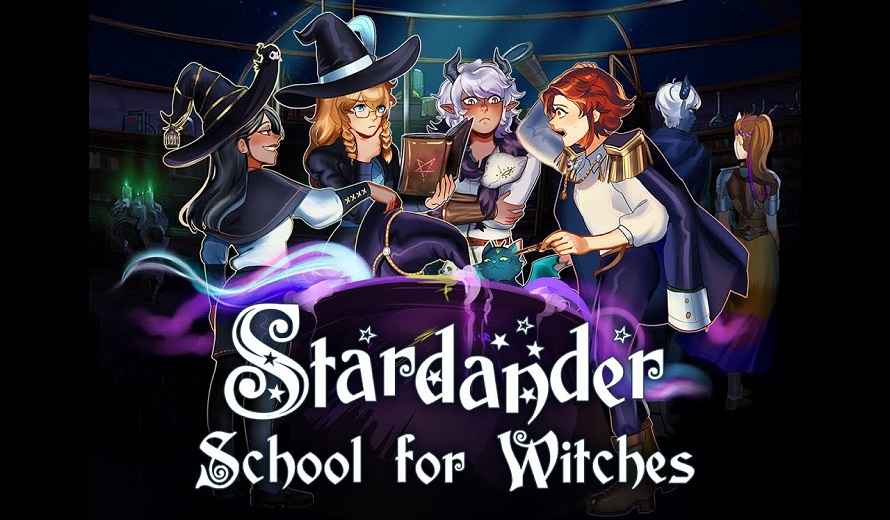 École Stardander pour sorcières jetant des sorts en octobre