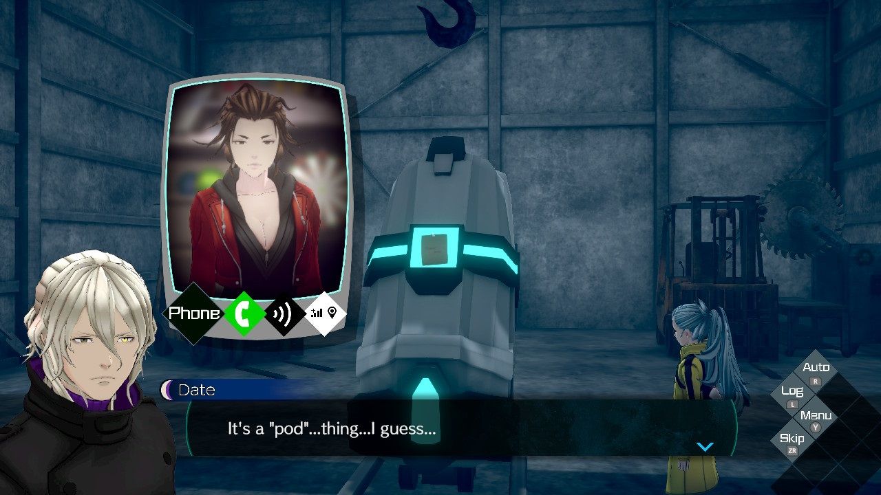 No Sleep For Kaname Date - From AI: THE SOMNIUM FILES screenshot showing Date talking to Boss.