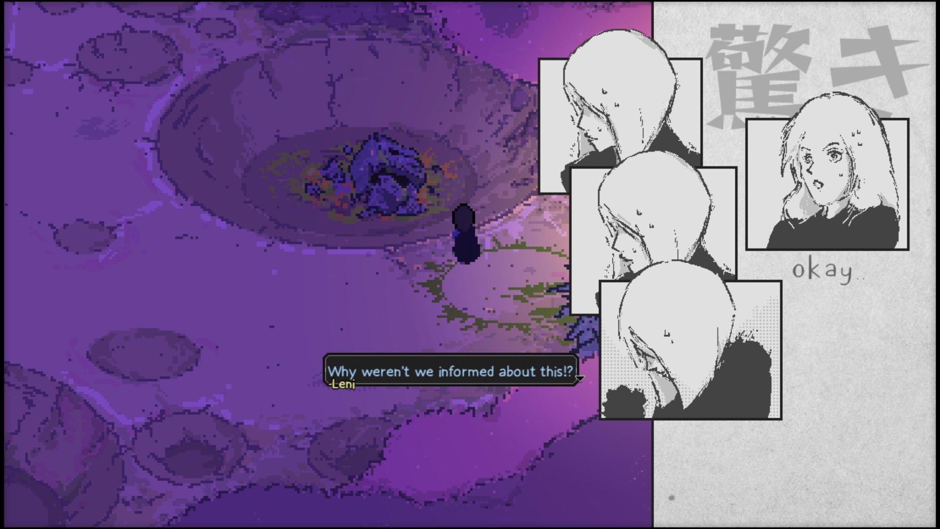 Artis Impact crater screenshot.