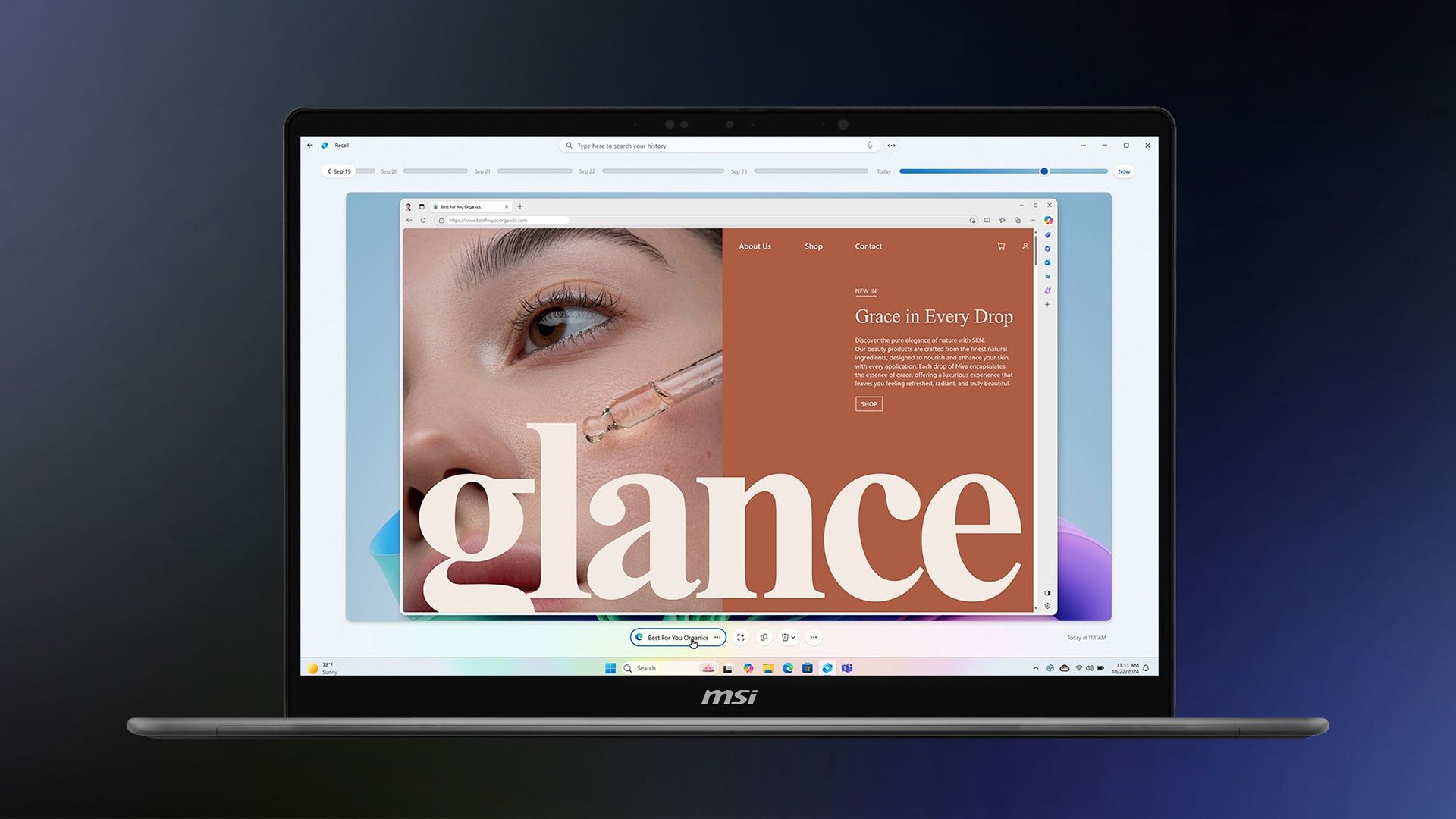 MSI Prestige 14 Flip AI+ Feature