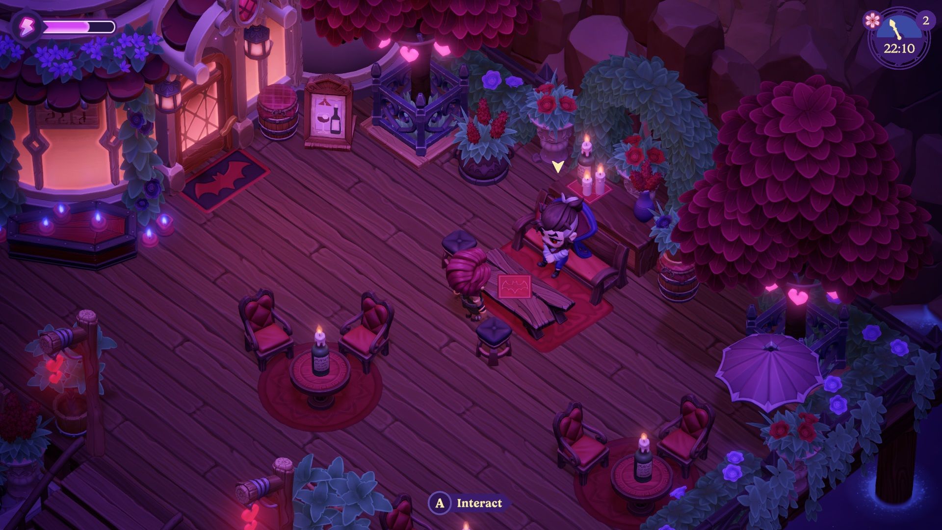 Moonlight Peaks screenshot of town.